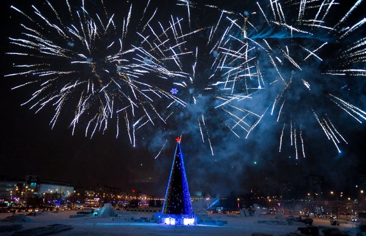 В новогоднюю ночь в Перми запустят два фейерверка над эспланадой