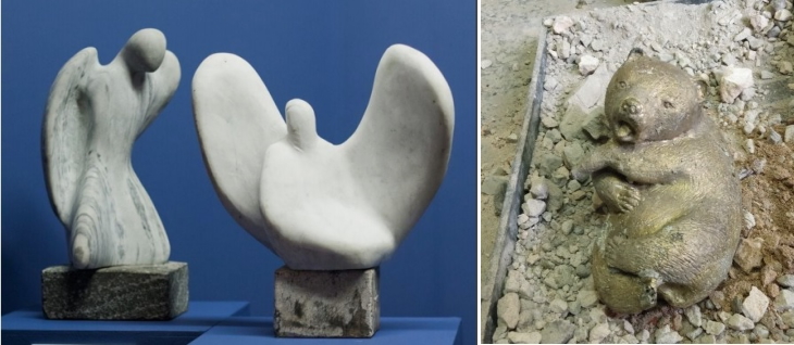 Мини-скульптуры «Ангел» и «День рождения»