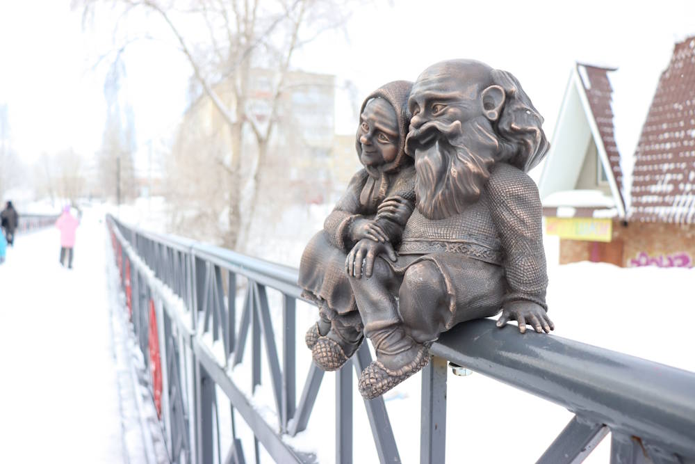 В Кудымкаре появились «Чудляне» - фигурки, изображающие древний народ чудь