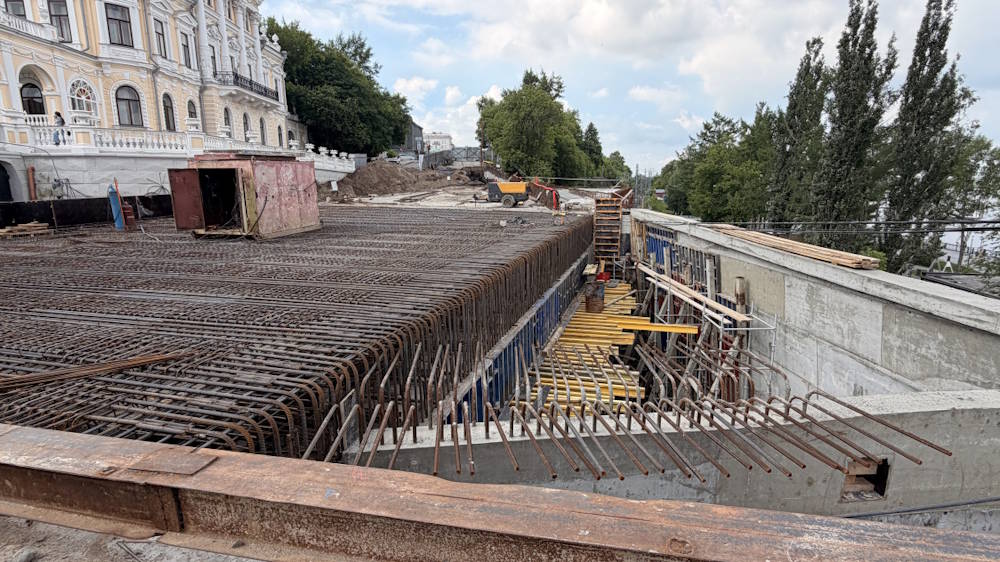 В Перми реконструкция путепровода по улице Монастырской выполнена на 70%